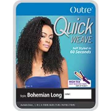 Outre Quick Weave Synthetic Half Wig - Bohemian Long-1B