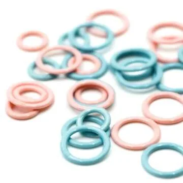 Clover Stitch Marker Rings Multi-Colour 1