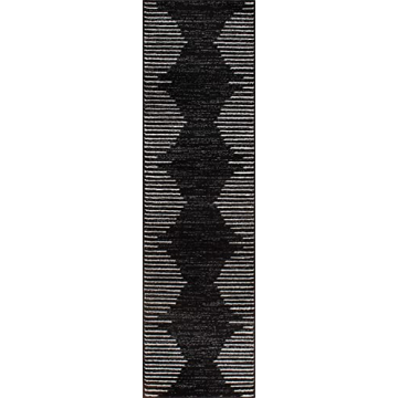 Bohemian Stripe Stain Resistant Runner Rug 2'x7'