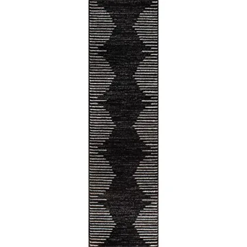 Bohemian Stripe Stain Resistant Runner Rug 2'x7'