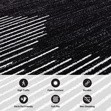 Bohemian Stripe Stain Resistant Runner Rug 2'x7'