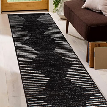 Bohemian Stripe Stain Resistant Runner Rug 2'x7'