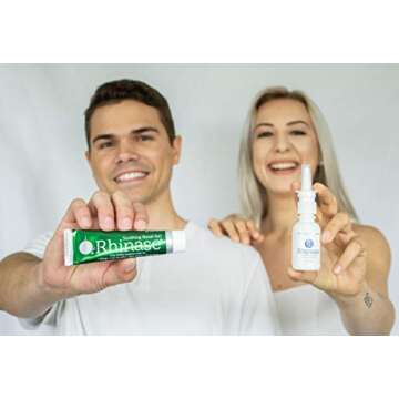 Rhinase Allergy Relief Lubricating Nasal Gel – Steroid Free, Dual Wetting Agent & Salt Formulation (1 oz.) for Nasal Dryness Nosebleeds Saline Gel for Nose…