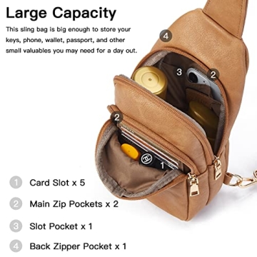 Telena Sling Bag Stylish Leather Fanny Pack for Women