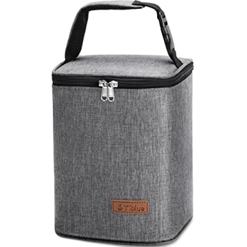 Breastmilk Cooler Bag Insulated & Reusable Baby Bottle Tote Bag for up to 6 Bottles 4 Large 9 Oz Bot...