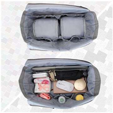 LUXJA Breast Pump Tote for Working Moms - Stylish & Spacious