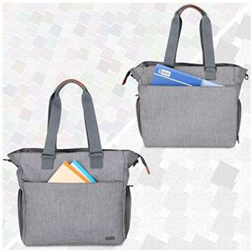 LUXJA Breast Pump Tote for Working Moms - Stylish & Spacious