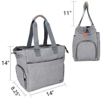 LUXJA Breast Pump Tote for Working Moms - Stylish & Spacious