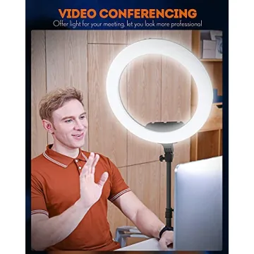 Versatile Yesker 18" Ring Light for Photography and Streaming