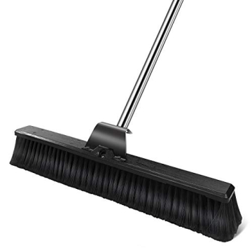 MASTERTOP 24 Inches Push Broom Outdoor, Multi-Surface Outdoor Brooms, Heavy Duty Floor Scrub Brush w...