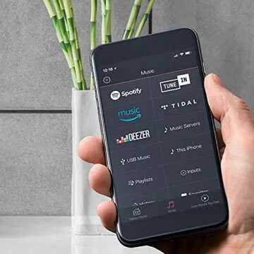 Denon HEOS Link Wireless Pre-Amplifier For Multi-Room Audio - Series 2 (New Version), Amazon Alexa Compatibility, Powered Subwoofer Connection, Black with Silver, 2.91 x 6.14 x 5.83