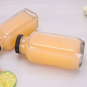 Eco-Friendly 12oz Vintage Glass Juice Bottles 20-Pack