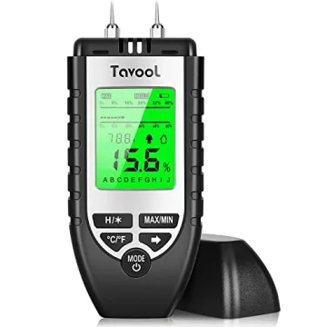 Tavool Wood Moisture Meter - Digital Moisture Tester for Wood, Firewood, and Building Materials