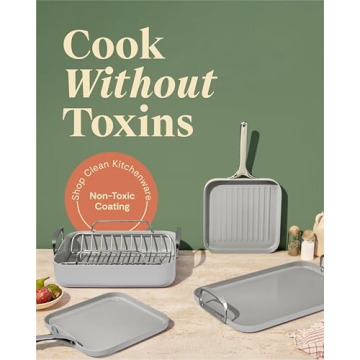 Caraway Square Cookware Set - Non-Toxic & Versatile