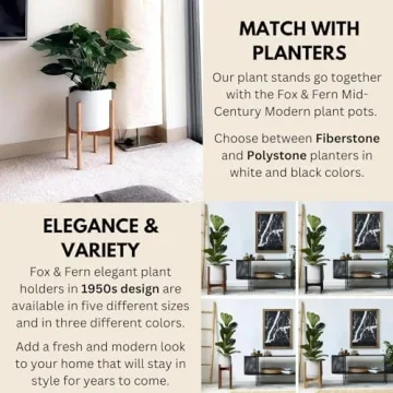 Fox & Fern Adjustable Plant Stand for Indoor Plants