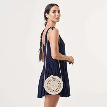 Chic Handmade Rattan Bags for Women - Eco-Friendly Boho Style