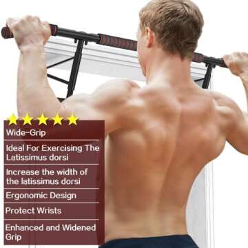 AmazeFan Pull Up Bar - Versatile Chin-Up Frame for Home Gym
