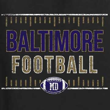 Wild Bobby Baltimore BAL Hometown City Football Fan Pride Sports Unisex Crewneck Sweatshirt, Black, ...
