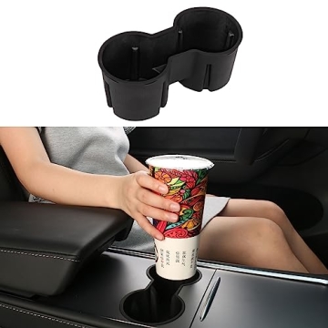 Carwiner Tesla Model 3/Y Cup Holder Insert for a Perfect Fit