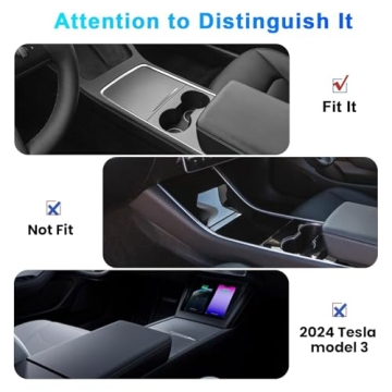 Carwiner Tesla Model 3/Y Cup Holder Insert for a Perfect Fit