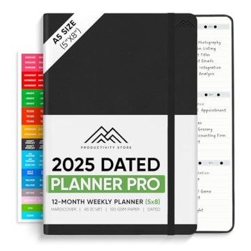 Dated, 2025 Planner, 5.8” x 8.3” - The #1 Productivity Planner to Achieve Your 2025 Goals - Plan...