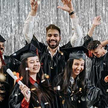 Elegant 2 Pack Foil Curtain Backdrop for Parties