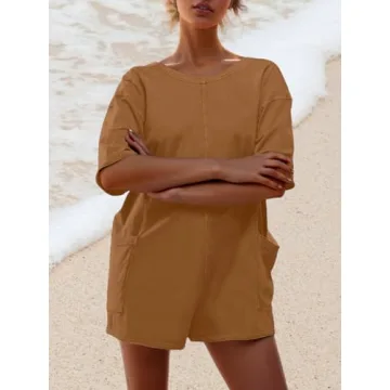 AnotherChill Womens Athletic Romper Backless Comfortable Activewear