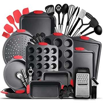 39-Piece Premium Nonstick Bakeware Set - Perfect for Easy Baking