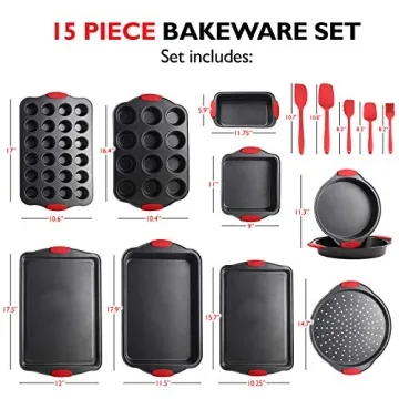 Baking Pan Set 39-Piece Premium Nonstick Cookware Set