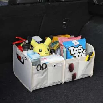 austoces Car Trunk Organizer for SUVs and Sedans