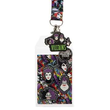 Bioworld Disney Villains Character Lanyard and ID Holder