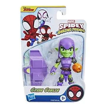 Marvel Spidey and His Amazing Friends Green Goblin Hero Figure, 4-Inch Scale Action Figure, Includes 1 Accessory, for Kids Ages 3 and Up