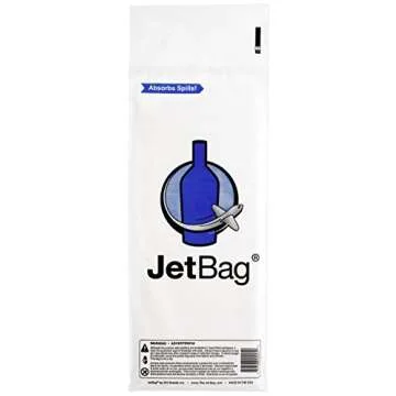 JetBag - Wine Bag for Travel (Set of 6, BOLD edition) - The Original ** ABSORBENT ** Reusable & Protective Bottle Bags - MADE IN THE USA