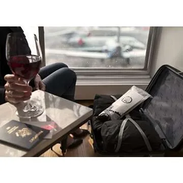 JetBag - Wine Bag for Travel (Set of 6, BOLD edition) - The Original ** ABSORBENT ** Reusable & Protective Bottle Bags - MADE IN THE USA