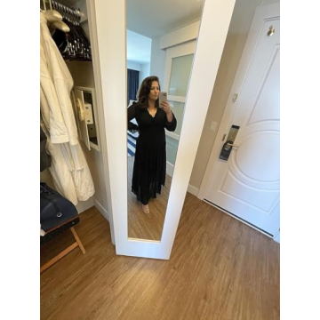 Elegant BLENCOT Women's Boho Deep V Neck Maxi Dress