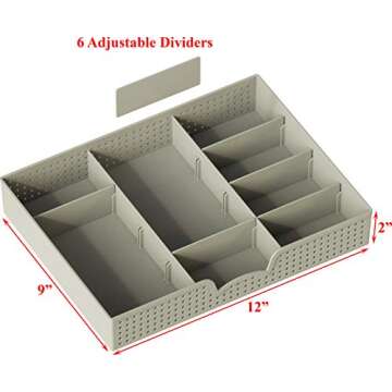 Simple Houseware Desk Monitor Stand Riser with Adjustable Organizer tray