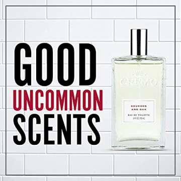 Cremo Cologne for Men - Bourbon & Oak Mens Cologne Spray - A Sophisticated Blend of Distiller’s Spice, Fine Bourbon and White Oak, Fragrances For Men, 3.4 Fl Oz