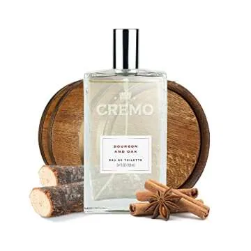 Cremo Cologne for Men - Bourbon & Oak Mens Cologne Spray - A Sophisticated Blend of Distiller’s Spice, Fine Bourbon and White Oak, Fragrances For Men, 3.4 Fl Oz
