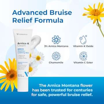 VitaMedica Arnica Cream for Bruises and Sensitive Skin - 2 Pack