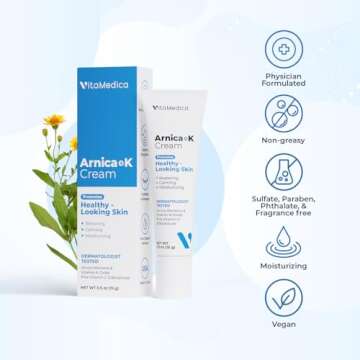 VitaMedica Arnica Cream for Bruises and Sensitive Skin - 2 Pack