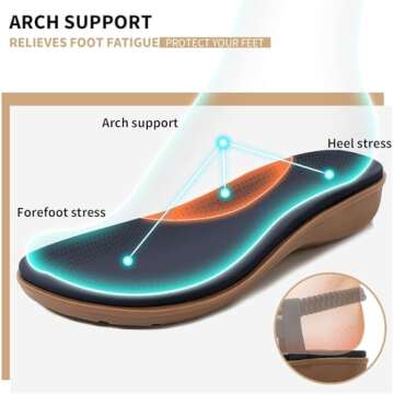 Littleplum Women's Summer Sandals Casual Comfortable Flip Flops Beach Shoes Ankle T-Strap Thong Elastic Flat Sandals for Women Blue Size 8