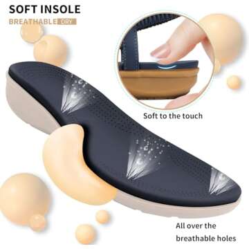 Littleplum Women's Summer Sandals Casual Comfortable Flip Flops Beach Shoes Ankle T-Strap Thong Elastic Flat Sandals for Women Blue Size 8