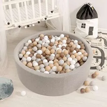 GOGOSO Ball Pit Balls for Toddlers,100pcs 2.15inch Crawl Balls BPA Free Crush Proof Play Balls Soft Plastic Balls for Toddler, Pool Tent Party Favors Summer Water Bath Toy