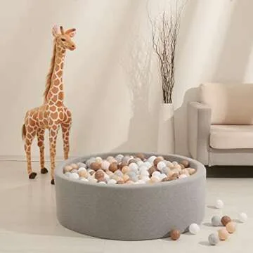 GOGOSO Ball Pit Balls for Toddlers,100pcs 2.15inch Crawl Balls BPA Free Crush Proof Play Balls Soft Plastic Balls for Toddler, Pool Tent Party Favors Summer Water Bath Toy