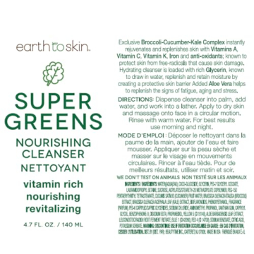 Earth To Skin Nourishing Face Cleanser for All Skin Types