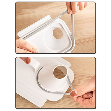 2 Pack Laundry Detergent Dispenser Set with Labels for Organization