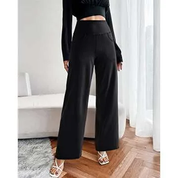 Comfortable Wide Leg Pants for Women with Pockets