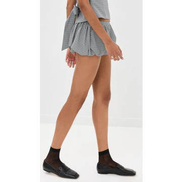 Stylish Lioness Women's Un Tutu Mini Skort - Onyx Gingham