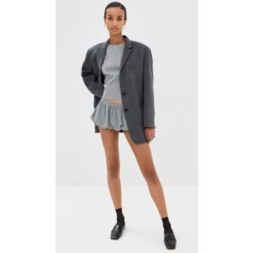 Stylish Lioness Women's Un Tutu Mini Skort - Onyx Gingham