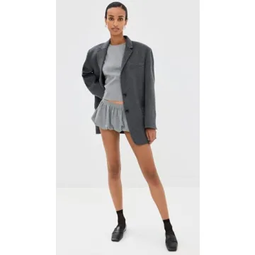 Stylish Lioness Women's Un Tutu Mini Skort - Onyx Gingham